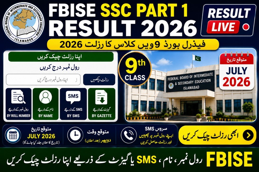 FBISE SSC Part 1 Result