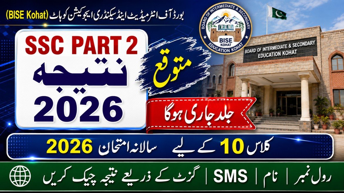 BISE Kohat Board 10th Class Result